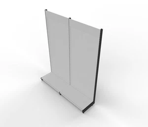 Metal shelf wall shelf sales shelf supermarket shelf kiosk Tego 290 x 200 cm (HxW) - Picture 1 of 6