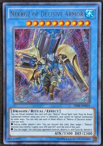Nekroz of Decisive Armor 1996 Secret Rare Holo Yugioh Card THSF-EN019 (NM) - Picture 1 of 2