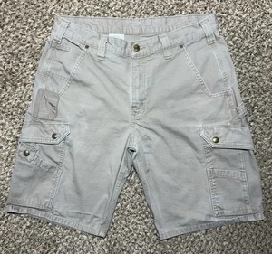 CARHARTT B357 DES Ripstop Canvas Utility Cargo Cowboy Outdoor Work Shorts 33 - Picture 1 of 12