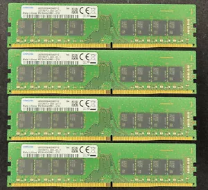 128GB (4x32GB) Samsung M378A4G43MB1-CTD Kit 4 DDR4 2666MHz PC4-21300 2Rx8 UDIMM - Picture 1 of 2