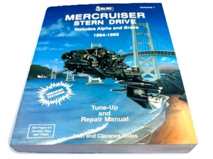 Libro de texto certificado Seloc Mercruiser Stern Drives 1964-92 manual de reparación Vol#1 en muy buena condición - Imagen 1 de 6