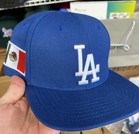 Pro Standard Los Angeles Dodgers Mexico flag snapback hat Cover