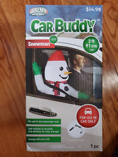 Snowman Car Buddy Christmas Airblown Inflatable NEW NIP 3 feet tall