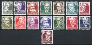 Deutschland DDR 1953 Portraits Sc# 122-136 Michel#327-341 postfrisch ss/vz OG unschlagbar - Bild 1 von 2