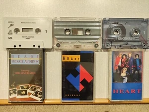 3x Heart CASSETTE TAPE ALBUMS Private Audition Brigade Heart *Tested* - Picture 1 of 12