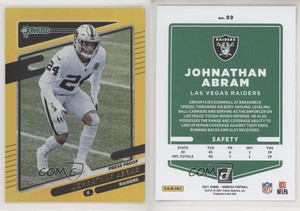 2021 Panini Donruss Press Proof Premium Johnathan Abram #89