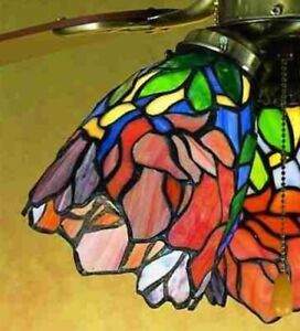Meyda Tiffany 27482 Stained Glass / Tiffany Fan Light Kit - Tiffany Glass