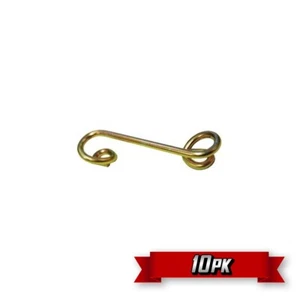 Dzus Button Spring, 1.000" Spread, 0.275" Height, Steel, Gold {10pk} - Picture 1 of 1