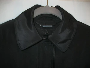 NWOT ~ CALVIN KLEIN Black Trent Coat ~ Conservative Styling ~ SZ S  6 or 8 - Picture 1 of 11