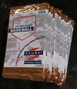 Pinnacle MLB Score Baseball Card Pack 1997 (5 carte) - sigillato in fabbrica - Foto 1 di 6