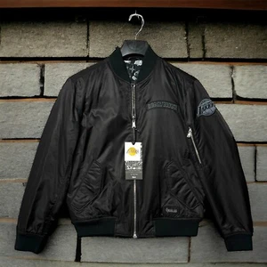 Chaqueta Bomber Reversible Los Angeles Lakers The Very Warm NBALab Talla Mediana Nueva con Etiquetas - Imagen 1 de 8