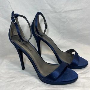 Michael Antonio Woman’s Blue Stiletto Ultra High Heels Gently Used Size 8.5 - Picture 1 of 7