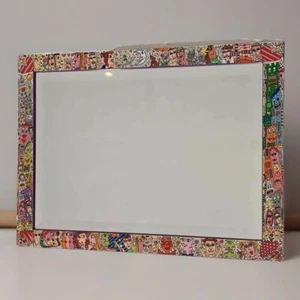 Graffiti pop NYC Mirror de la década de 1980, firmado por James Rizzi, arte antropomórfico, color - Imagen 1 de 12