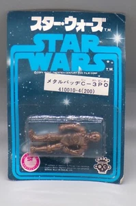 Figura pin fundido a presión Star Wars C 3PO 1978 vintage japonesa sin usar, en caja sellada TAKARA Japón - Imagen 1 de 7
