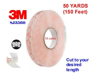 3M Dual Lock Reclosable Fastener SJ3560 250 Clear, 1/2 in x 150 Ft (50 yds) Roll - Picture 1 of 2