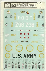 1/48 MicroScale Decals P-39L P-39F P-39D P-39N P-400 Airacobras USA FAF 48-7 - Bild 1 von 1