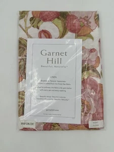 Garnet Hill Paloma Floral Relaxed Linen Pillow Sham 501507 20” x 20" Textural - Picture 1 of 7