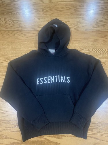 Felpa con cappuccio Essentials Fear Of God maglia pullover taglia M maglione nero