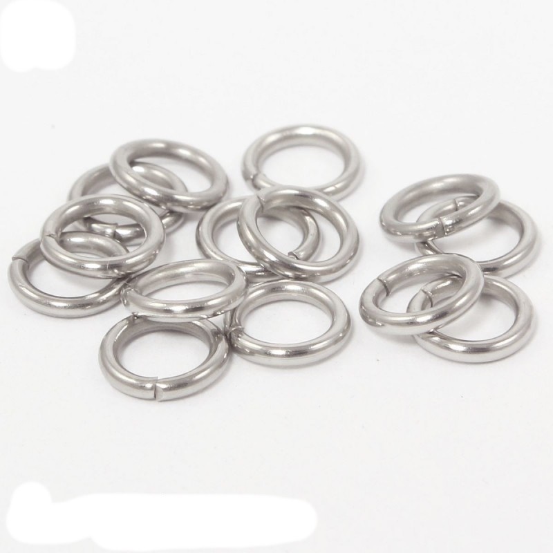 Edelstahl Spaltringe Schlüsselringe 15/20/25mm – 5, 10 Oder 50 Stück, Platinfarben