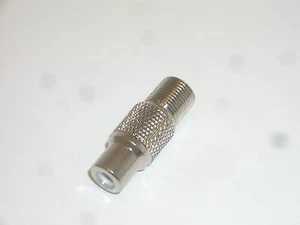 CONECTOR ADAPTADOR HEMBRA A RCA HEMBRA AIM F - Imagen 1 de 2