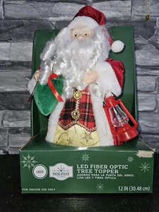 12" LED Glasfaser Multicolor Santa Weihnachtsbaum Topper, 0,79 Pfund - Bild 1 von 3