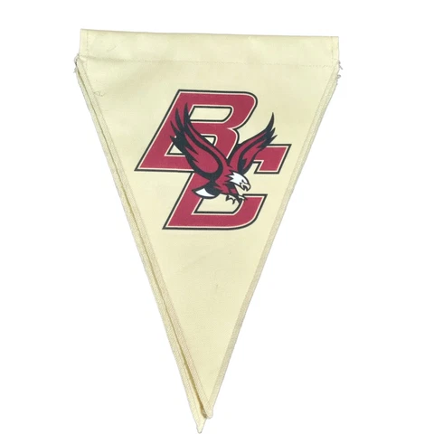 Boston College Eagles 13" Gold Canvas Pennant W/ Logo Vintage Banner NCAA Pair Cover
