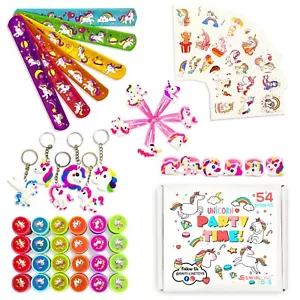Geburtstag Einhorn Party Gastgeschenke für Mädchen Kinder Ostergeschenke Spielzeug Sortiment 54 Teile - Bild 1 von 7