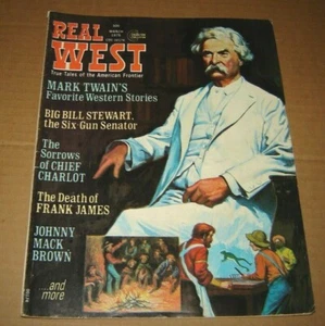 Real West Magazine March 1975 - Mark Twain's Favorite Western Stories - Picture 1 of 1