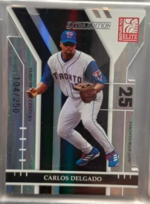 2004 Donruss Elite Extra Edition Carlos Delgado Turn of the Century /250 - Image 1 of 2