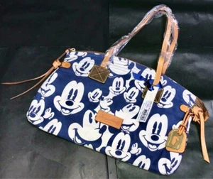 DOONEY & BOURKE Disney collaboration tote bag navy Mickey with white background - Picture 1 of 6