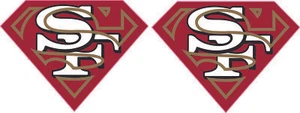 Decalcomanie Casco San Francisco 49ers Superman Mini Calcio - Foto 1 di 1