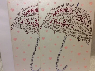 TARJETAS DE FELICITACIÓN AVANTI DUCHA NUPCIAL Nuevas con sobre LOTE 2 "Deseándote lo mejor" Foto 1 de 2