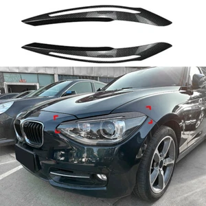 Pour BMW F20 F21 Pre LCI 2011-14 Avant Phare Paupières Carbone Style Les Sourcil - Bild 1 von 8