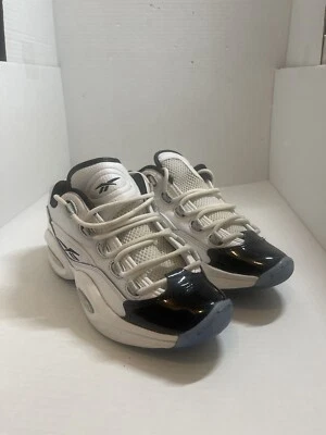 Reebok Question Low Kids charol puntera negra talla 6,5 Foto 1 de 4