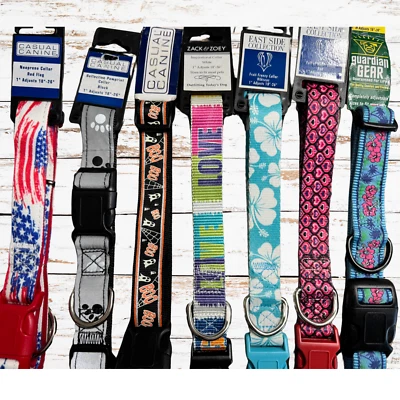 Collar de perro collares grandes 18"-26" bandera corazones hawaiano Halloween inspirador Foto 1 de 2