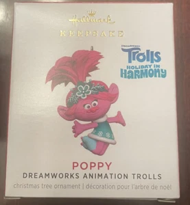 2021 Hallmark DreamWorks Trolls Holiday in Harmony Poppy Miniature Ornament NIB  - Picture 1 of 1