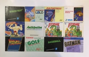 Original Nintendo NES User Manuals - You Pick - Free Sticker - US Seller - Picture 1 of 217
