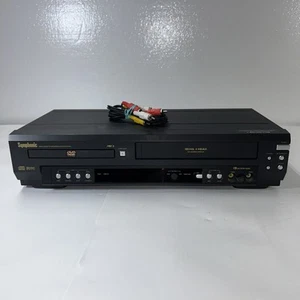 Symphonic WF803 VHS Player VCR Recorder & DVD / CD Player Combo No Remote Tested - Picture 1 of 6