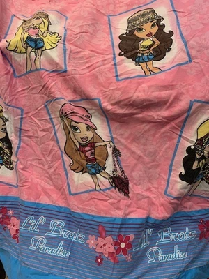 Linda sábana plana doble Lil Bratz Paradise y 1 funda de almohada rosa vintage años 2000 Foto 1 de 4
