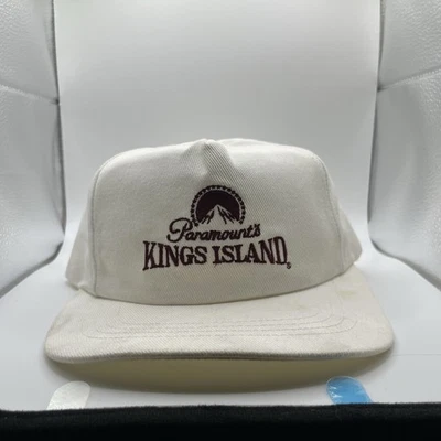 De colección Paramount's Kings Island Promo Snapback Gorra Gorra Para Hombres OSFA Blanco Años 80 90 Foto 1 de 4