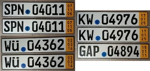 7x Kurzzeit Deutschland SPN WÜ KW GAP - Bild 1 von 1