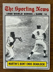 1970 Topps #308 Martin's Bunt Ends Deadlock - New York Mets - VG-EX (Crease) - Picture 1 of 2