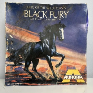 1969 Aurora King Of The Wild Horses Black Fury Model Kit With Box - Kit No. 400 - Picture 1 of 8