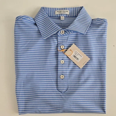 Peter Millar Men's Chatham Summer Comfort Performance Golf Polo Shirt Size M - Image 1 of 4