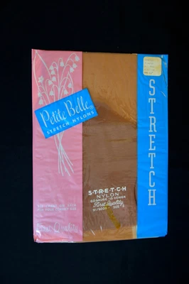 1P DE COLECCIÓN ~ PETITE BELLE ~ 10 a 11..5 MEDIAS DE NAILON TRANSPARENTE ELÁSTICAS DERECHA 15 DENIER Foto 1 de 4