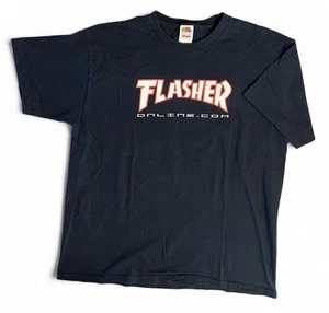 Vintage Herren T-Shirt Flasher Online Erwachsene Porno Website Größe XL - Bild 1 von 5
