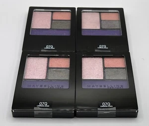 NEW (4-PACK) Maybelline Expert Wear Eyeshadow Quad Eye 07Q LUMINOUS LILAC - Picture 1 of 2