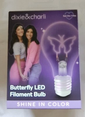 Dixie And Charli butterfly led filament light - Image 1 of 4