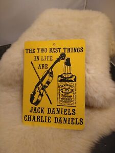 VINTAGE JACK DANIELS & CHARLIE DANIELS = TWO OF MY FAVORITE THINGS IN LIFE SIGN