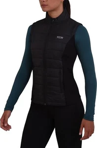 Runners Reißverschluss Weste Bodywarmer TCA Damen Excel wattiert Small neu mit Etikett £34 schwarz Stein - Bild 1 von 16
